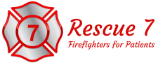 Rescue 7 Firefighters for Patients Logo